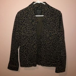 Cheetah print jacket